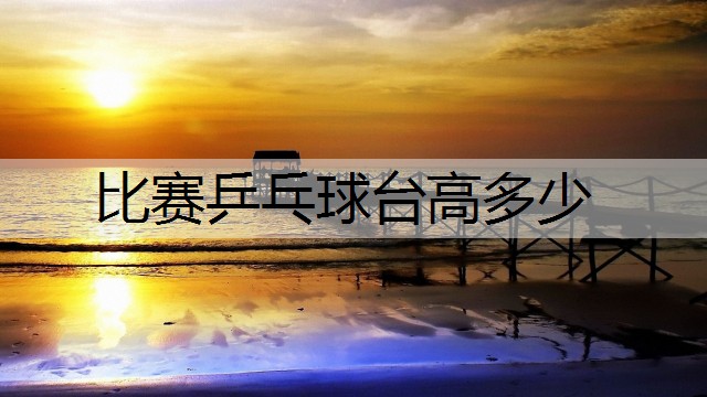 比赛乒乓球台高多少
